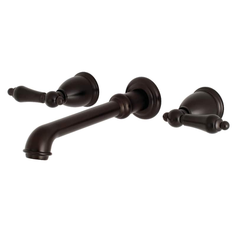 Kingston Brass English Country 3-Hole Wall Mount Roman Tub Faucet - Oil Rubbed Bronze