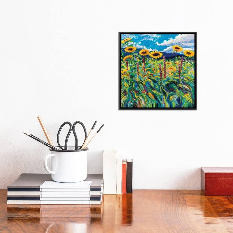 iCanvas "F0xy Triptych Panel III" by Iris Scott Framed