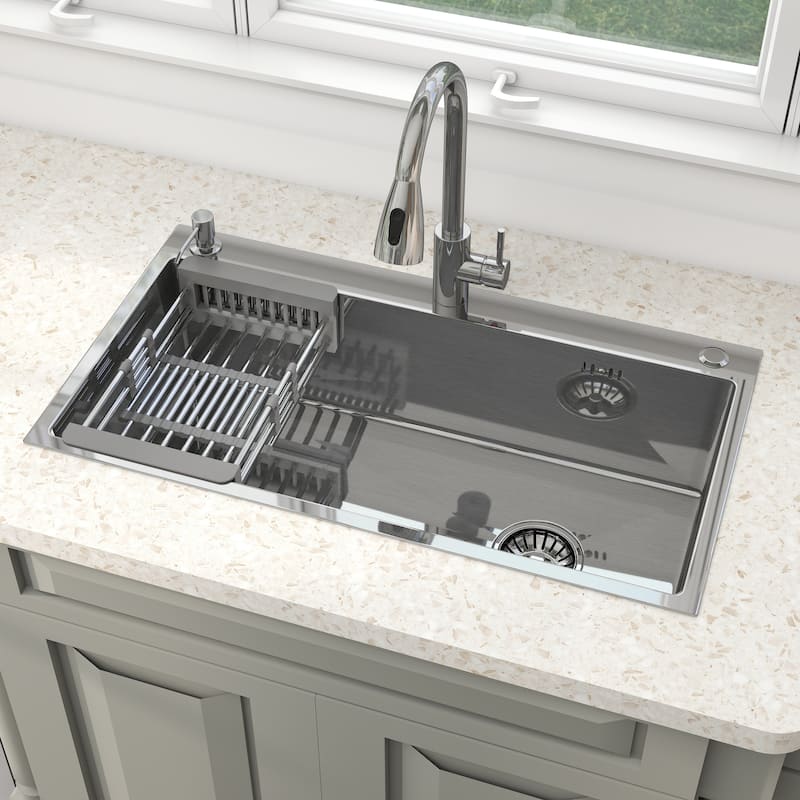 Drop in Stainless Steel Bar Single Bowl with Accessories