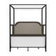 preview thumbnail 10 of 25, Hillsdale Furniture Melanie Wood and Metal Canopy Bed, Oiled Bronze