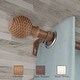 preview thumbnail 4 of 2, InStyleDesign Kray 1 inch Faux Wood Curtain Rod Chestnut - 120 to 170 inches