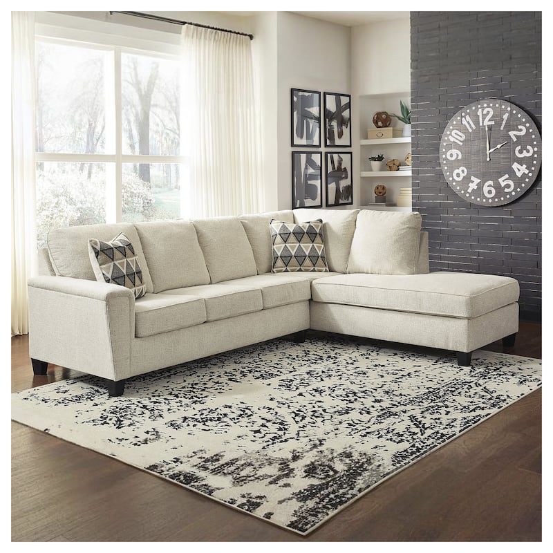 Signature Design by Ashley Abinger 2-Piece Sectional with Chaise - Natural