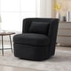 preview thumbnail 21 of 42, Upholstered Swivel Barrel Accent Chair