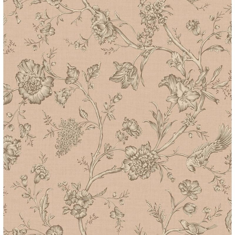 Seabrook Designs Chantilly Chinoiserie Unpasted Wallpaper