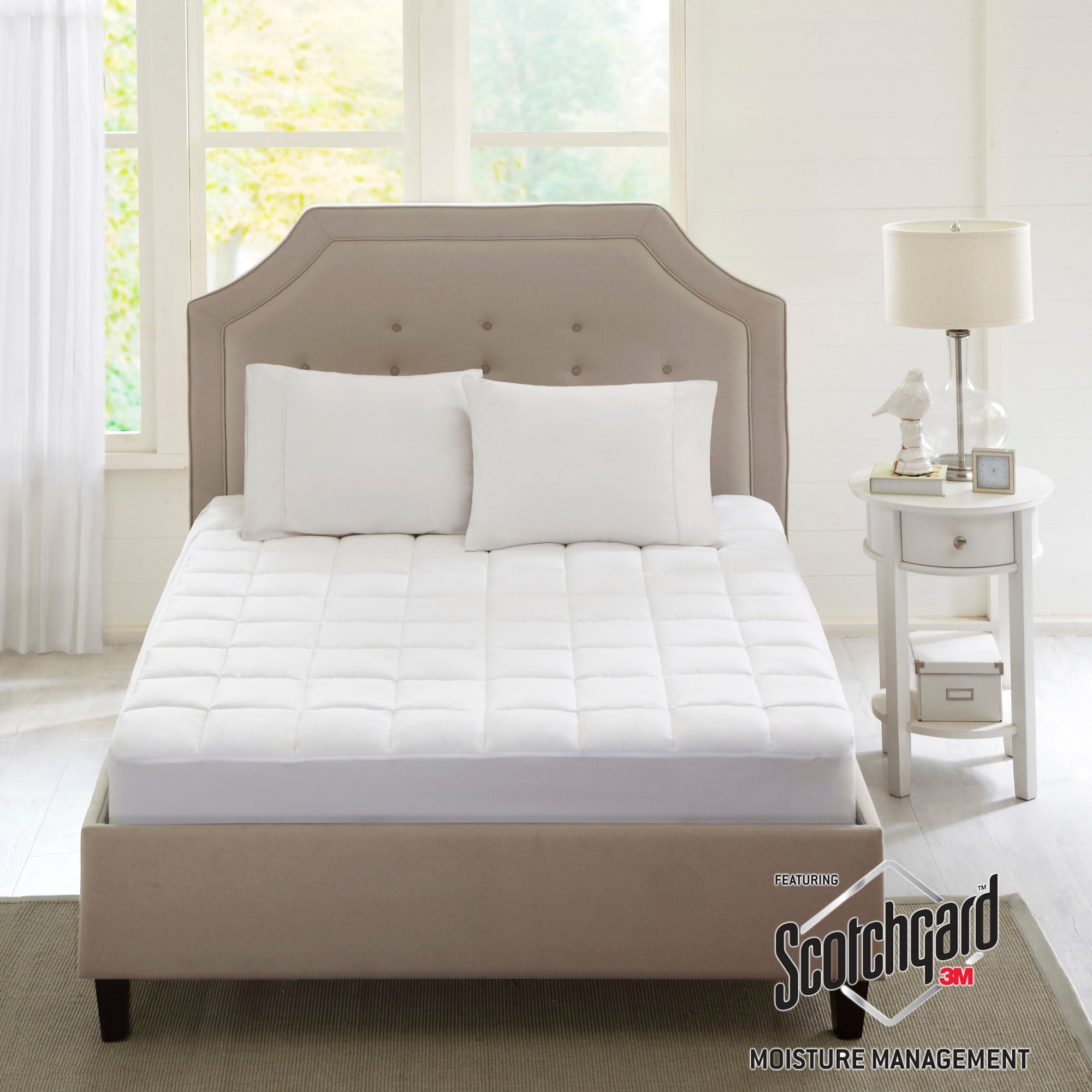 Highline 3M Microfiber Mattress Pad by Madison Park - White
