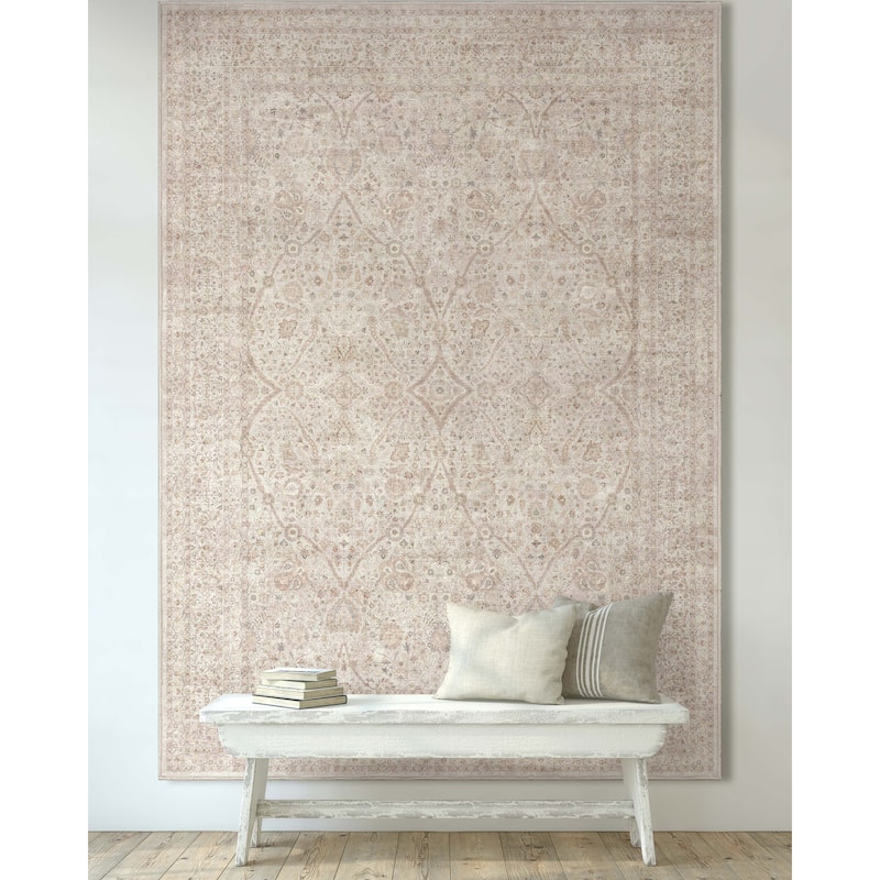 Well Woven Asha Isolde Vintage Oriental Flat-Weave Area Rug - 2' 3" x 7' 3" - Ivory & Cream - Runner