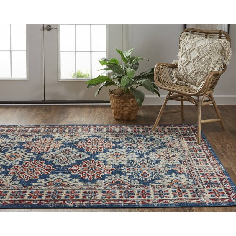 Vone Power Loomed Distressed Abstract Stain Resistant Area Rug By HomeRoots - 12' x 15'