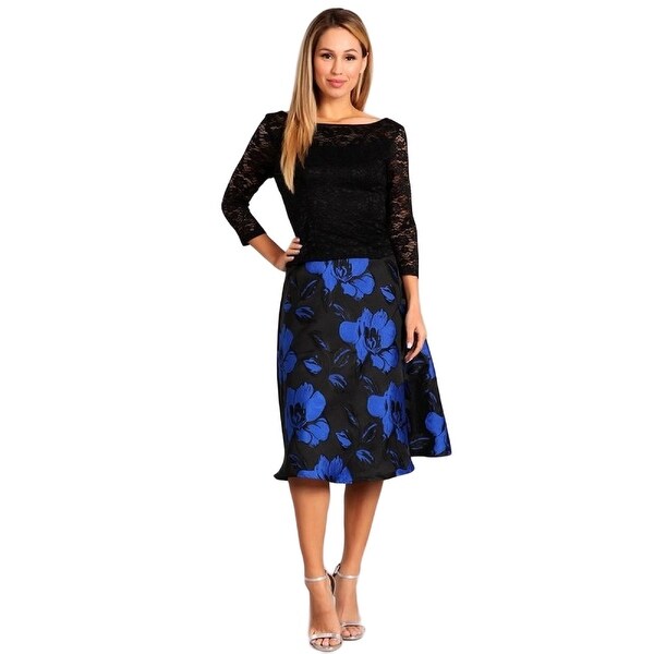 floral evening skirt