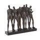 preview thumbnail 8 of 8, Allan Andrews Bronze Resin Abstract Line Up Sculpture