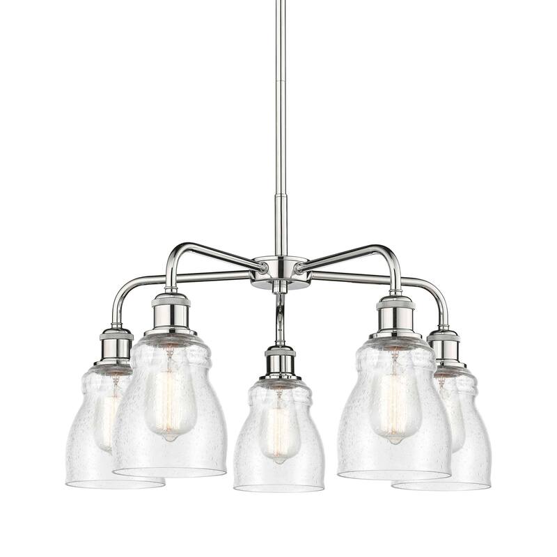 Innovations Lighting 516-5CR-15-23 Ellery Chandelier Ellery 5 Light - Polished Chrome / Seedy