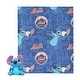 preview thumbnail 8 of 47, MLB Strike Stitch Hugger Pillow & Silk Touch Throw Blanket Set 40x50 inches - New York Mets