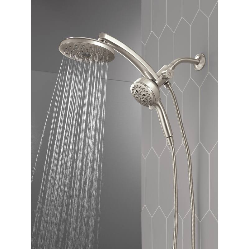 Delta 58600-25 PivotPro 2.5 GPM 3-in-1 Shower Head and 7 Setting Hand