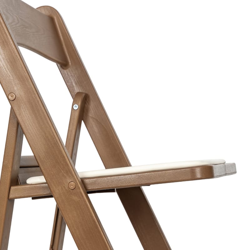 Set of 2 Folding Chairs with Padded Seats - 18"D x 17.25"W x 30.75"H