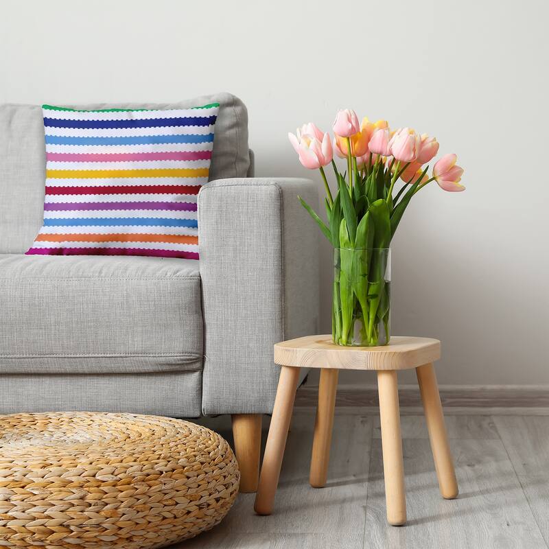 Zippy Stripe Decorative Throw Pillow