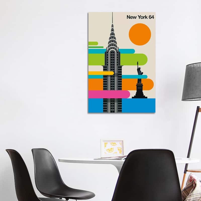 iCanvas "New York 64" by Bo Lundberg Canvas Print - 40x26x1.5