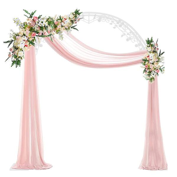 7.8FT Wedding Arch Backdrop Stand Metal for Garden Pergola Party - Bed ...