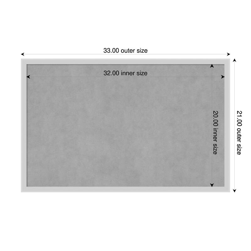 Amanti Art Incline Black Framed - 33 x 21 in - Incline Silver