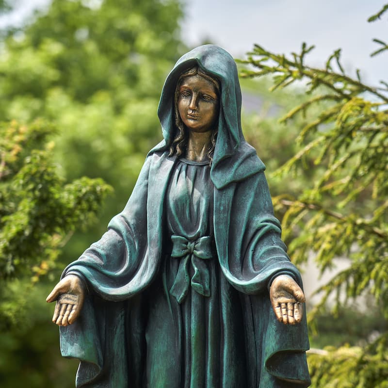 36" Tall Mother Mary Garden Statue - 16" L x 15.5" W x 36" H