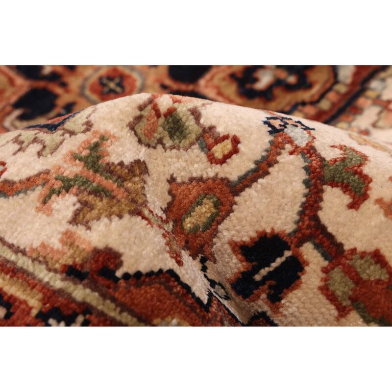 ECARPETGALLERY Hand-knotted Jules Sultane Cream Wool Rug - 2'6 x 10'0