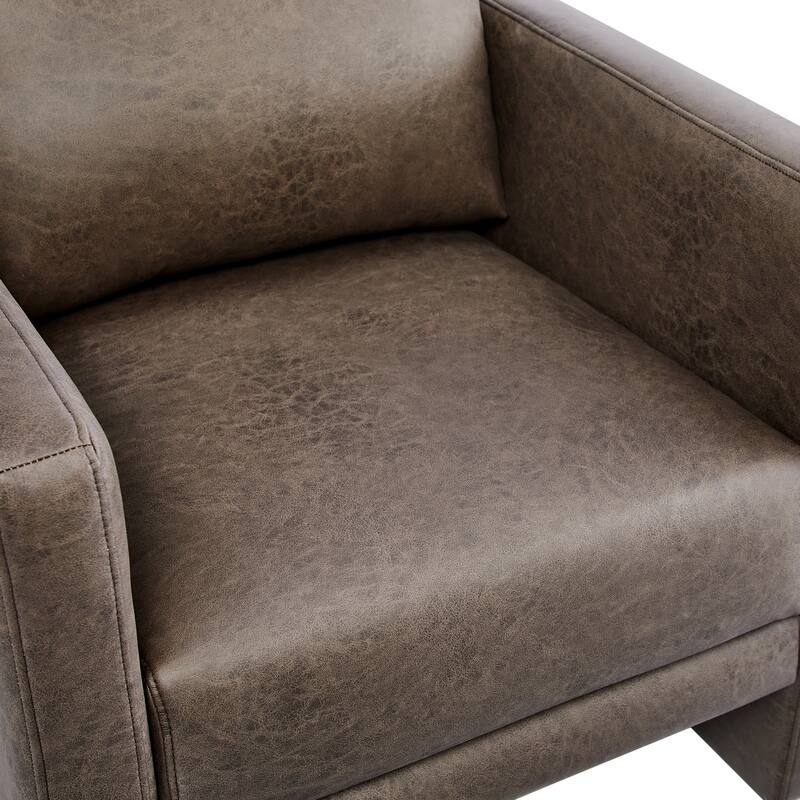 Tovara Vegan Leather Arm Chair by Greyson Living