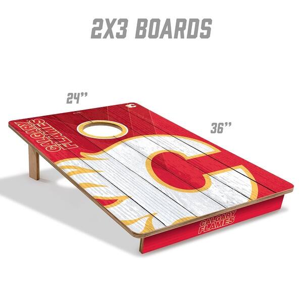 Calgary Flames NHL Tailgate Cornhole Board Set