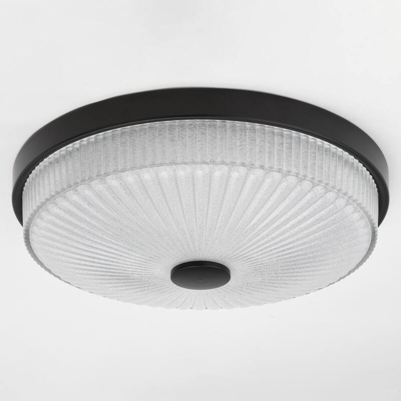 Vaxcel Lighting C0324 Preston 13" Wide LED Flush Mount Drum Ceiling