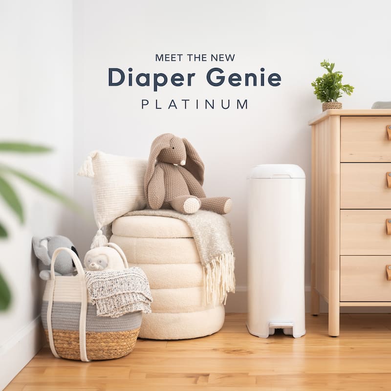 Diaper Genie Platinum Pail with Easy Roll Refill (18 Bags)