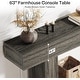 preview thumbnail 47 of 47, Farmhouse 2-Tier Entryway Table for Living Room, Hallway, Foyer