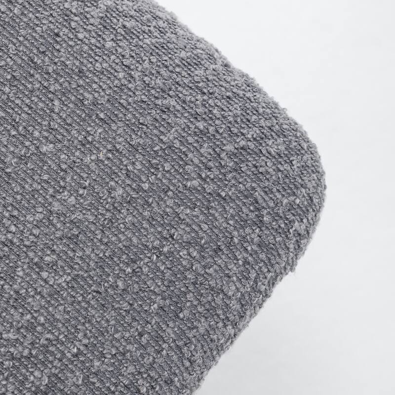 SEYNAR Set of 2 Modern Linen Upholstered Dining Chairs with Bolster Backrest