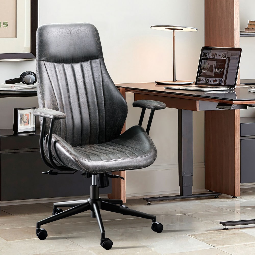 OVIOS Ergonomic Suede Office Chair.