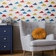 preview thumbnail 2 of 2, Joules Whatever the Weather White and Rainbow Wallpaper