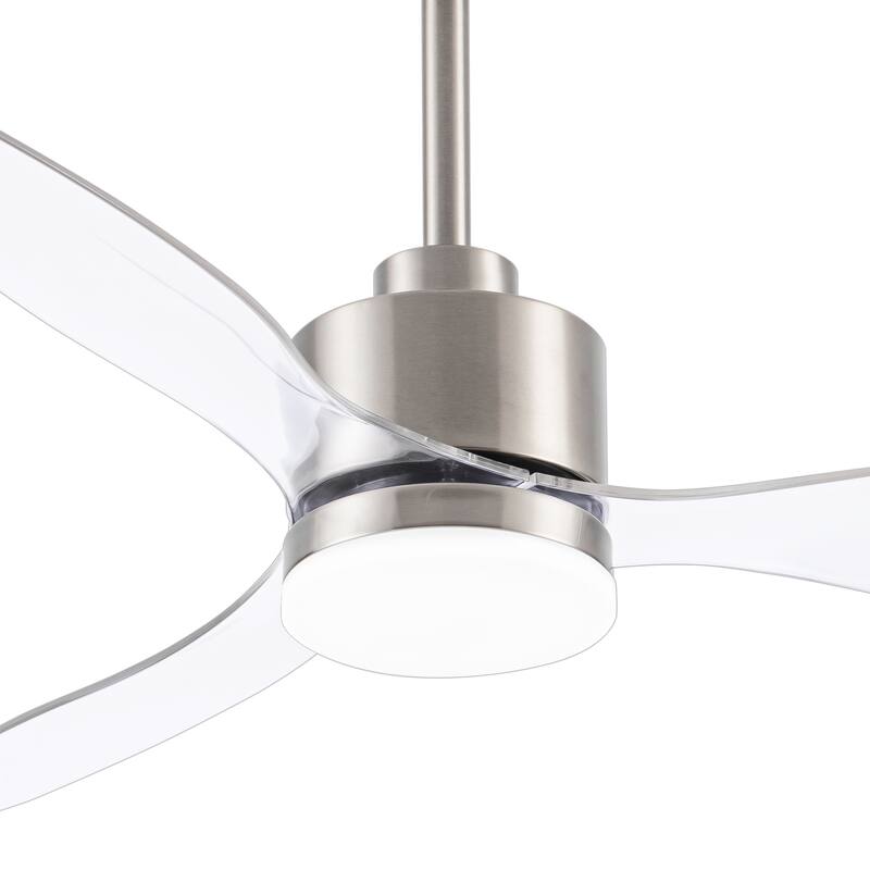 52 Inch LED Ceiling Fan with Lights Remote(3-Blade)
