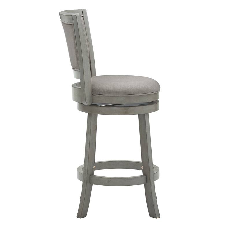 Menas Upholstered Back Swivel Stool by iNSPIRE Q Classic
