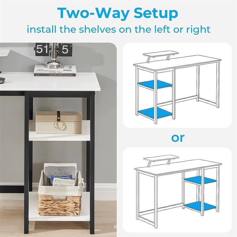 Computer Home Office Desk with Monitor Stand