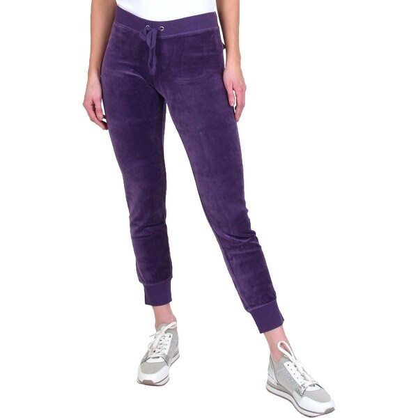 juicy couture black velour pants