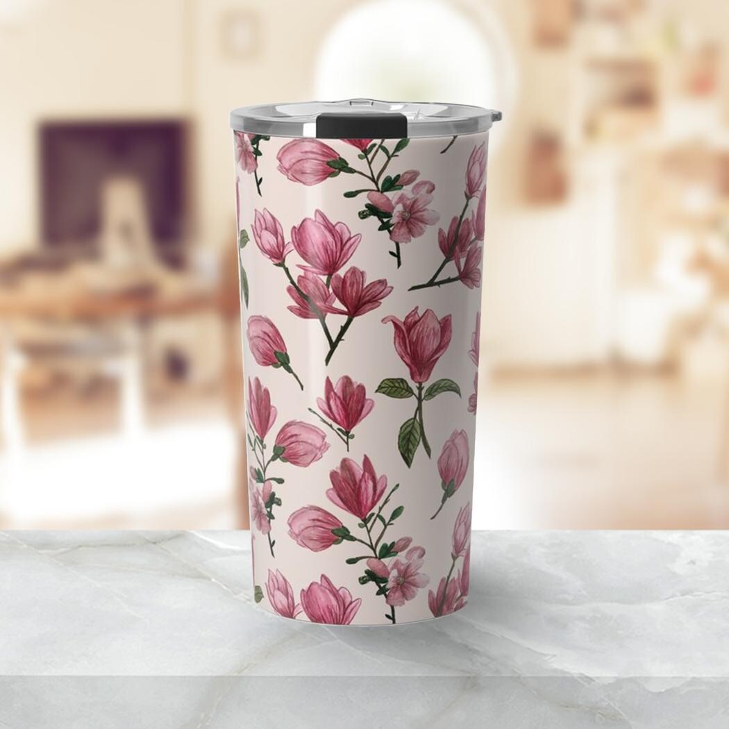 https://ak1.ostkcdn.com/images/products/is/images/direct/14dd23450489e416256a85a0f312da48c3edadf6/Daily-Boutik-Pink-Magnolia-Blossom-Travel-Mug.jpg