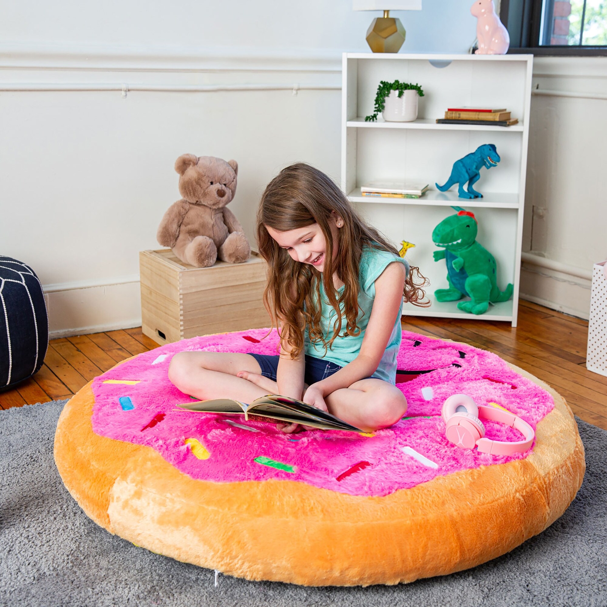 Donut floor pillow cheap