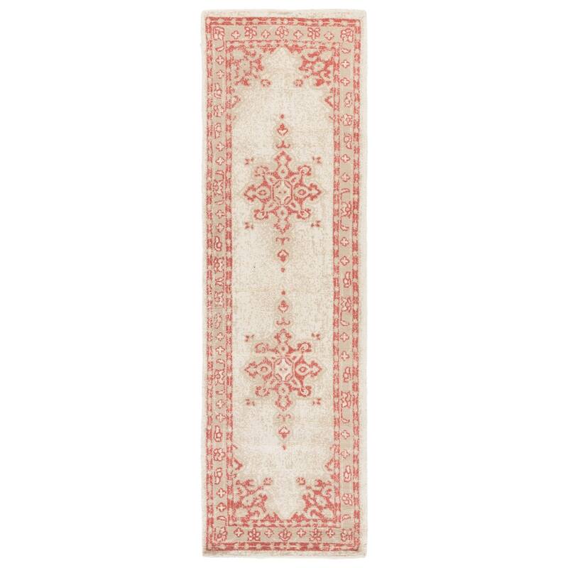 SAFAVIEH Handmade Sahara Tamia Traditional Oriental Wool Rug - 2'3" x 12' Runner - Coral