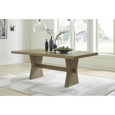 Signature Design by Ashley Galliden Light Brown Dining Table - 44" W x 78" D x 29.75" H