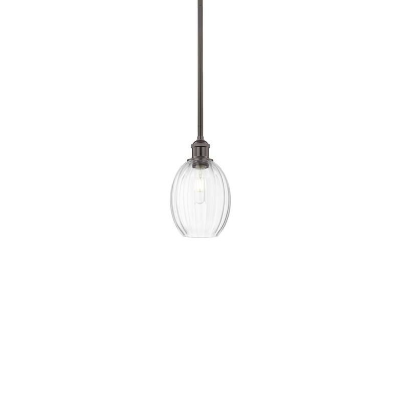 Innovations Lighting 616-1S-11-7 Preston Pendant Preston 7" Wide Mini - Oil Rubbed Bronze / Clear