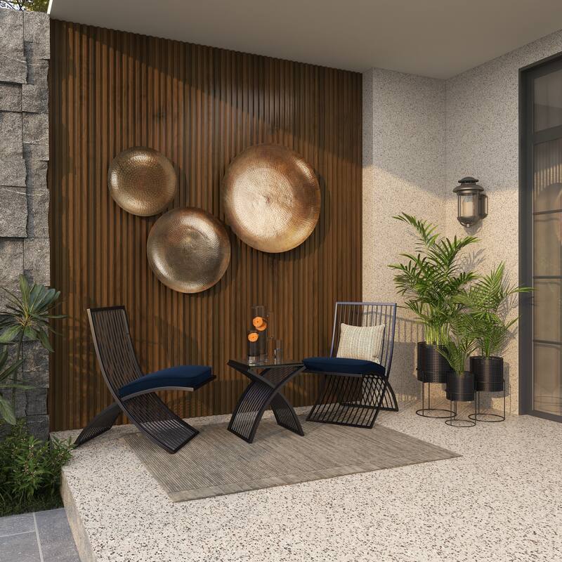 White Black or Gold Basket Style Glam Modern Planter Stands (Set of 3) - S/3 23", 19", 15"H