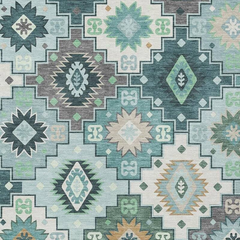 HomeRoots Southwestern Transitional Rectangle Outdoor Rug