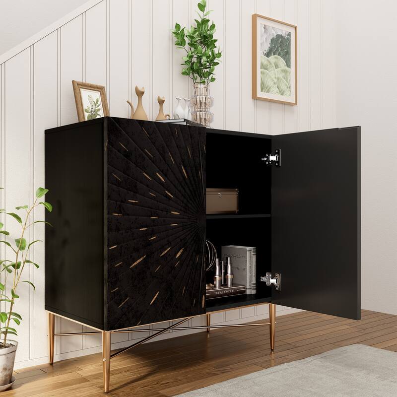 2 Door Vintage Accent Cabinet