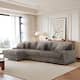 118.4"W Plush Modular Sectional Sofa with Pillows
