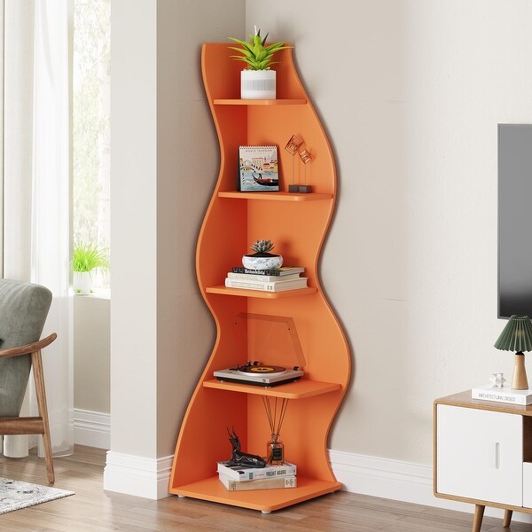 Unique Corner Shelf Bookcase - On Sale - Bed Bath & Beyond - 38446885