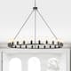 The Gray Barn Liam 48-inch Round Wagon Wheel 24-light Chandelier