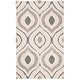 preview thumbnail 42 of 57, SAFAVIEH Florida Shag Bertille Geometric 1.2-inch Thick Rug 2'3" x 5' - Cream/Light Blue