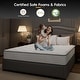 preview thumbnail 6 of 11, SweDrea 10 in. Medium Cool Gel Memory Foam Mattress with CertiPUR-US, SGS and OEKO-TEX