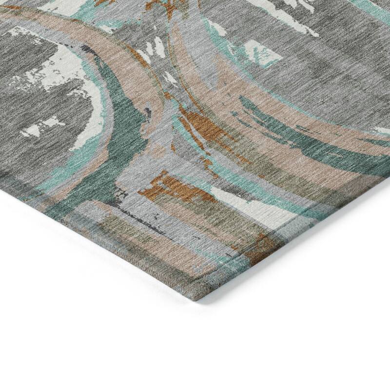 Machine Washable Indoor/ Outdoor Chantille Contemporary Rug