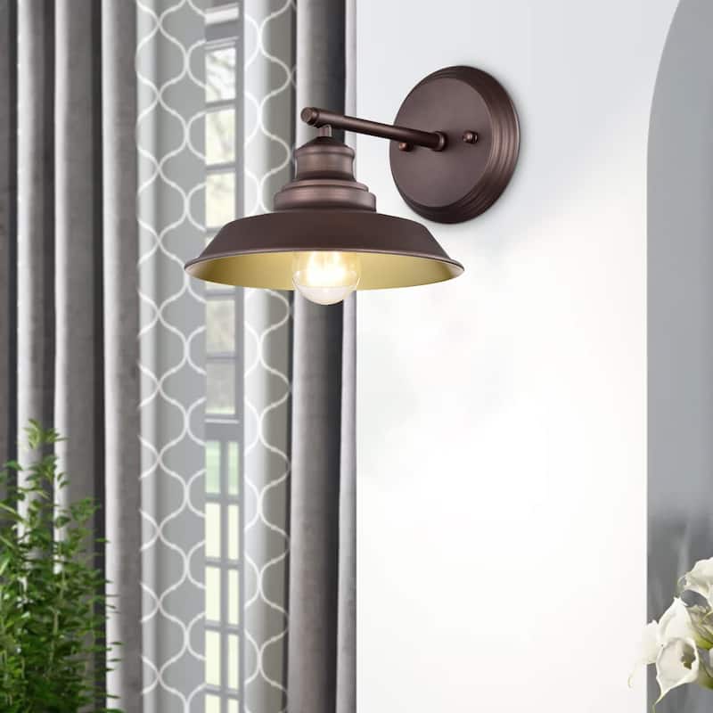 Vintage Wall Lighting Fixture, Farmhouse 1-Light Wall Sconce - 8.75*8.75*11